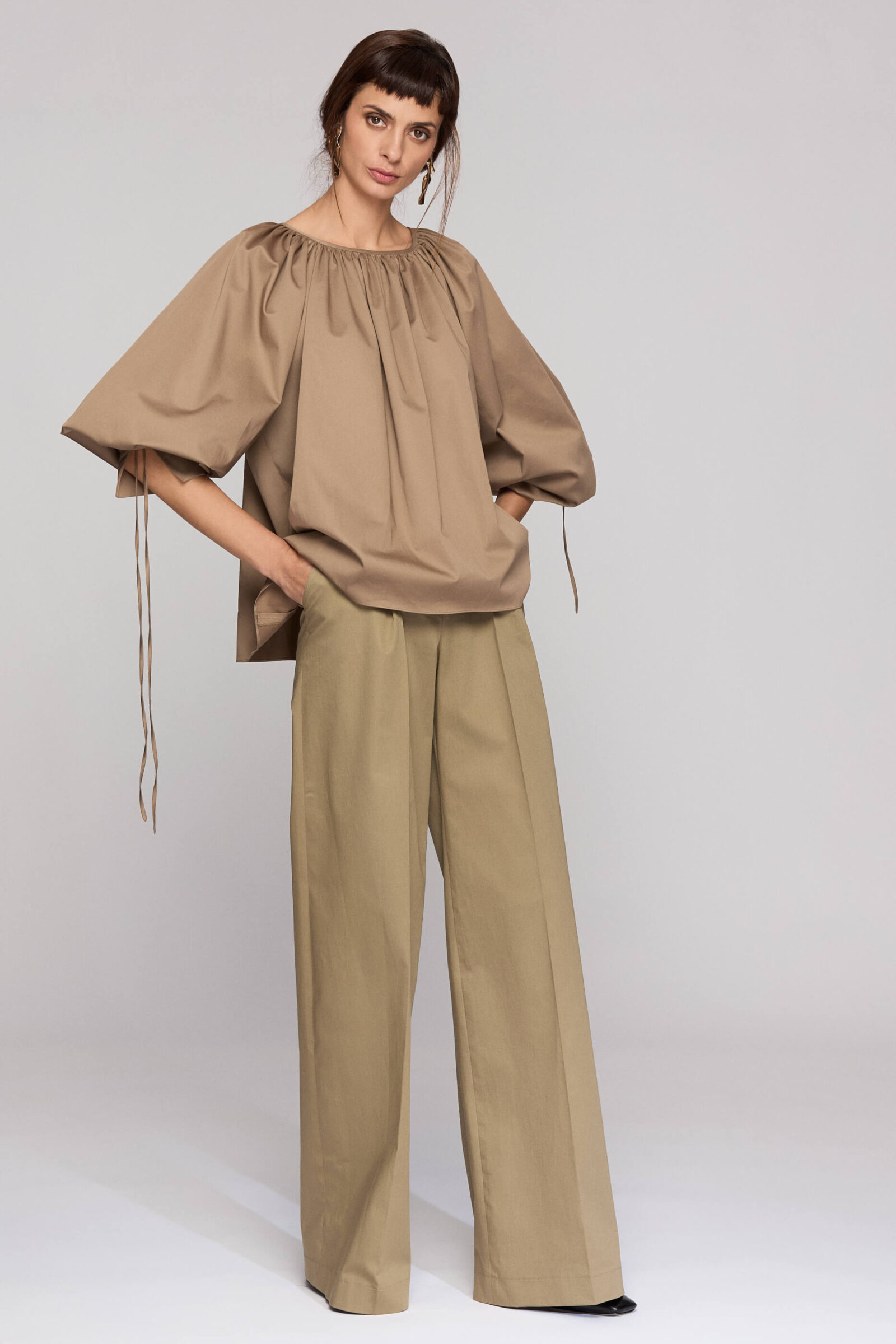 Bluza Lejera Din Bumbac Satinat "Lulu"