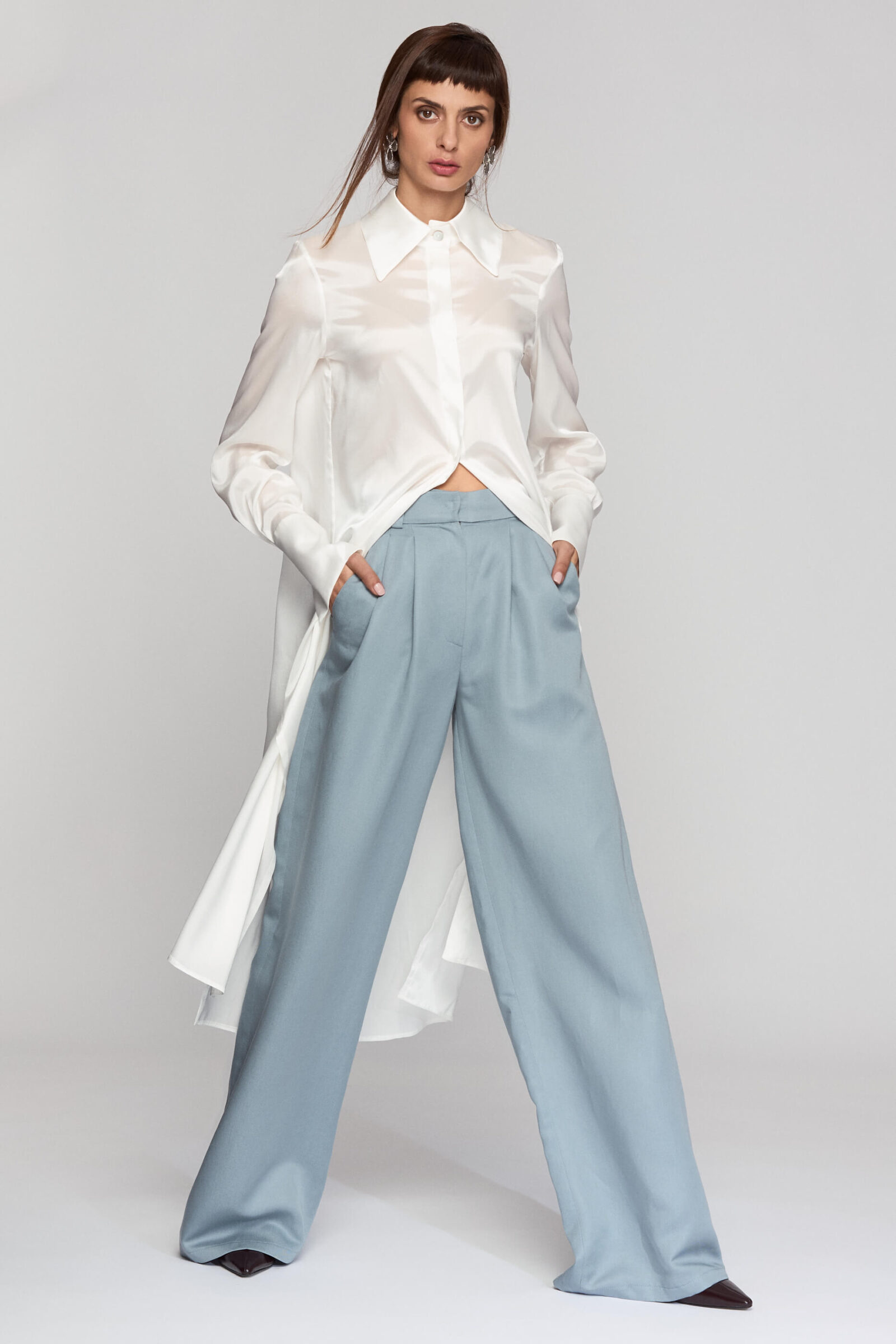 Pantaloni Largi Din Tencel "Kendra"