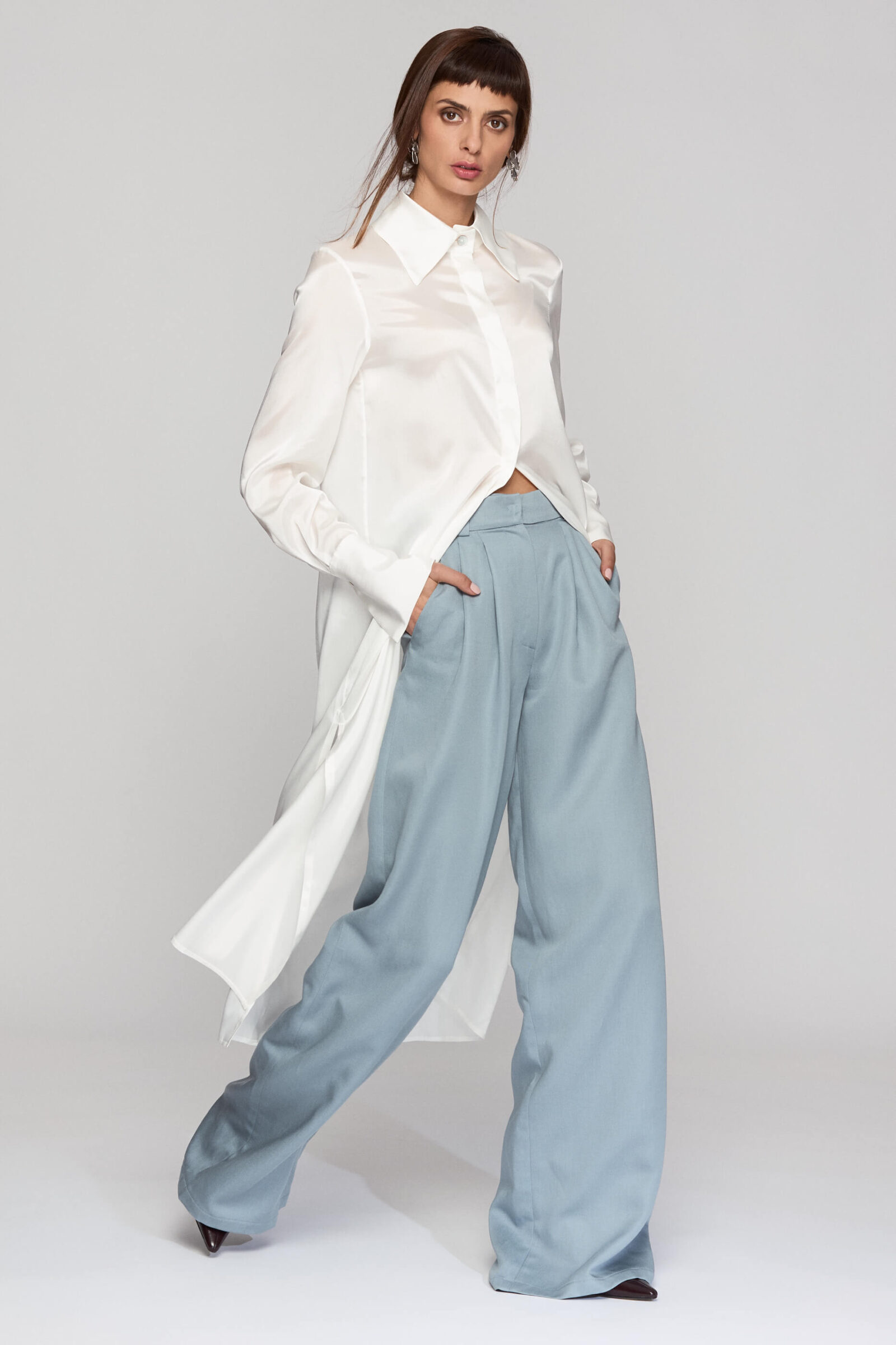 Pantaloni Largi Din Tencel "Kendra"