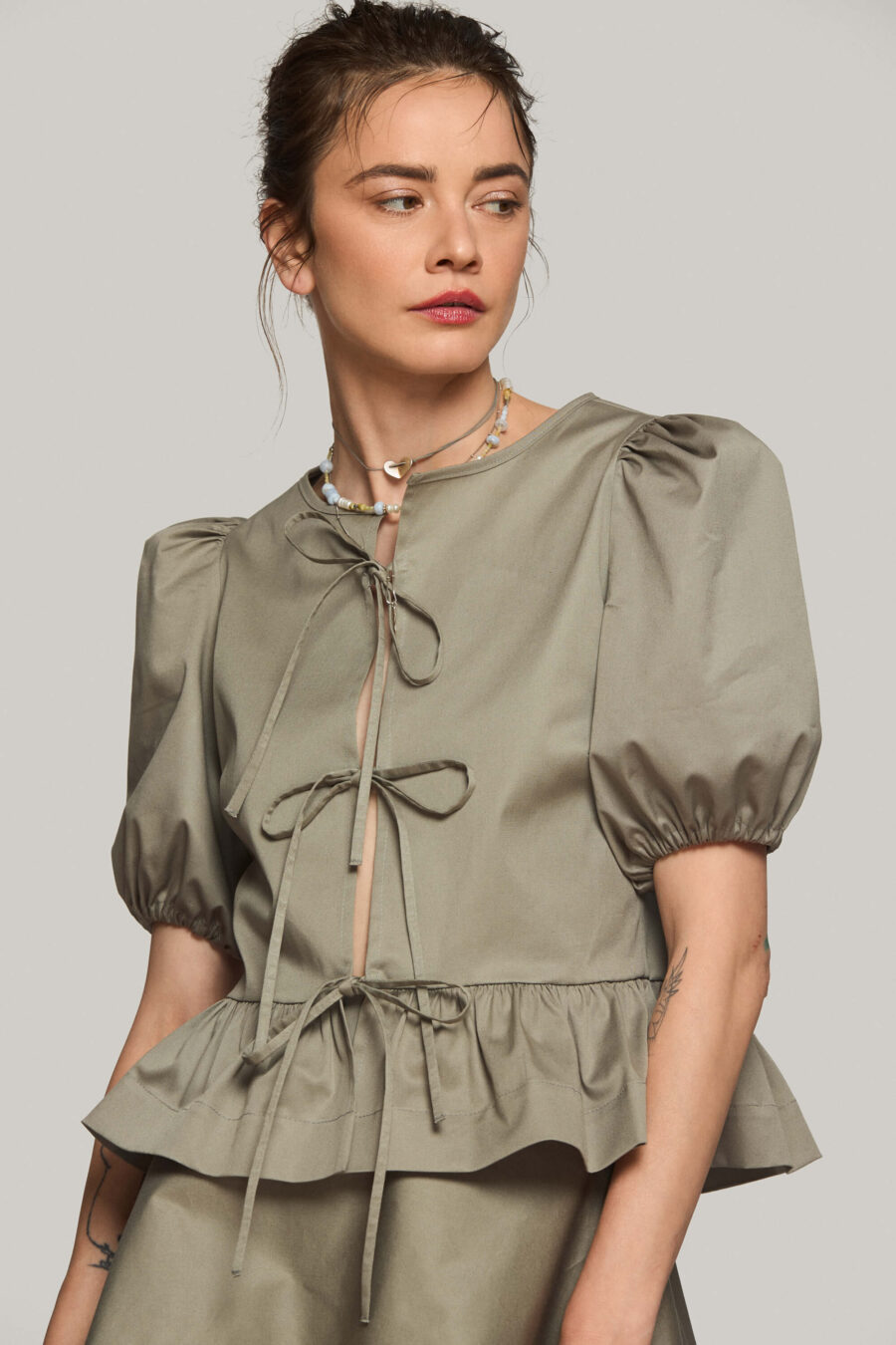 Bluza Din Bumbac Satinat "Franca"