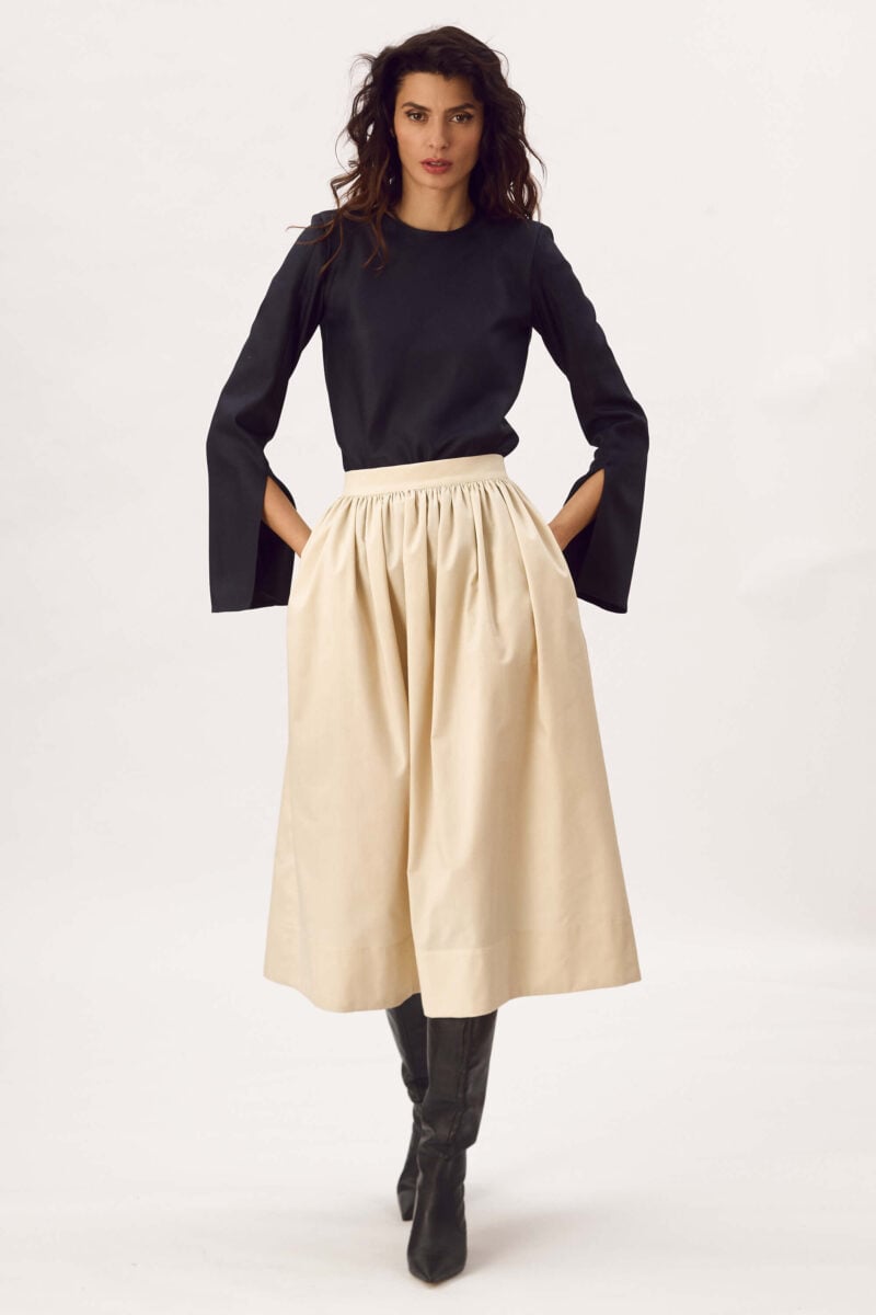 Fusta Midi Din Bumbac "Aurelia"