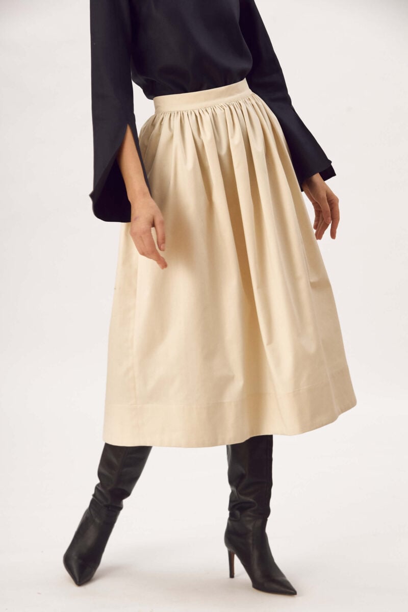 Fusta Midi Din Bumbac "Aurelia"