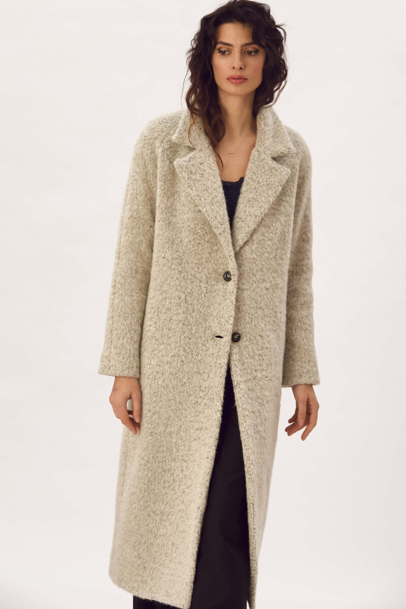 Palton Din Amestec De Lana Mohair Si Alpaca "Alice"