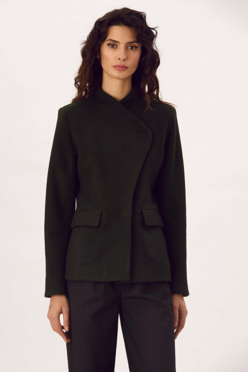 Sacou Petrecut Din Lana "Eliana"