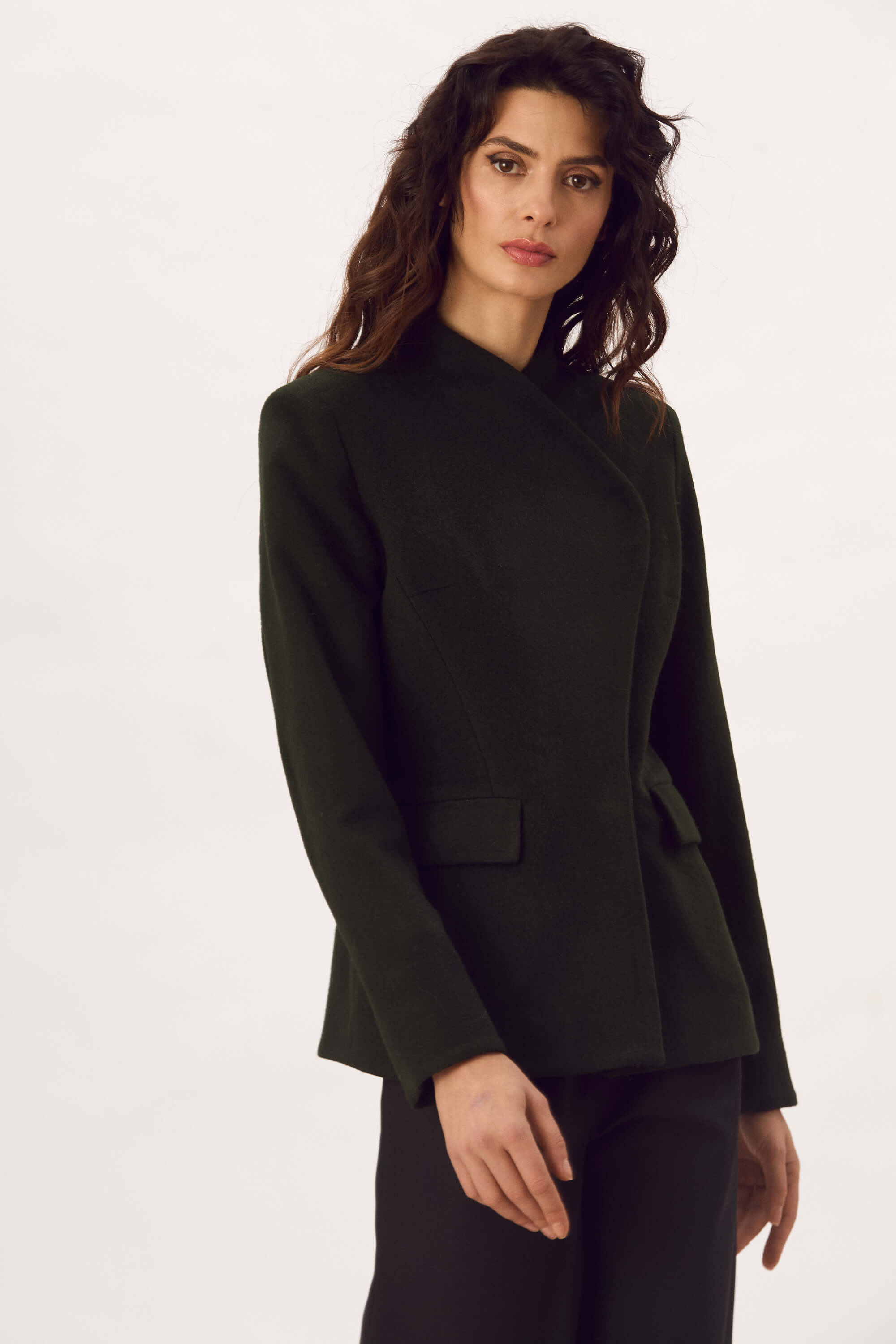 Sacou Petrecut Din Lana "Eliana"