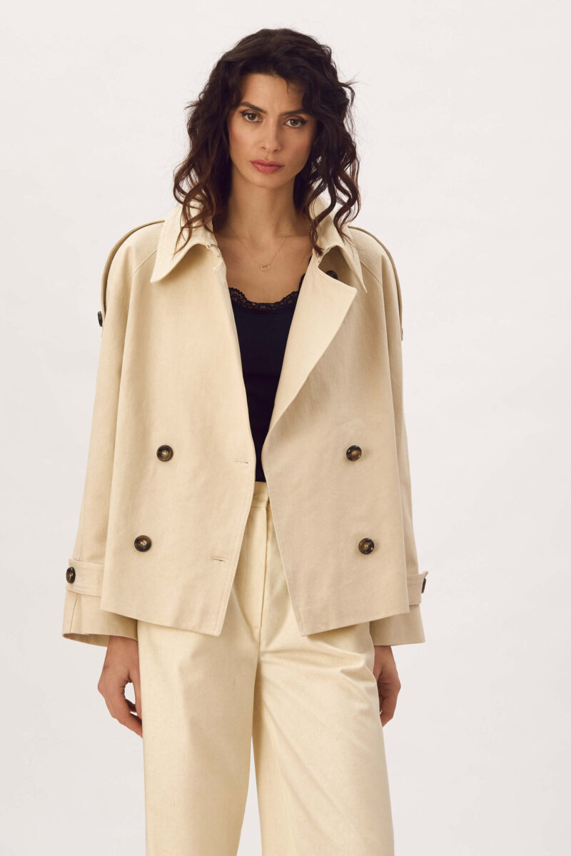 Trenci Scurt Din Bumbac "Adeline"