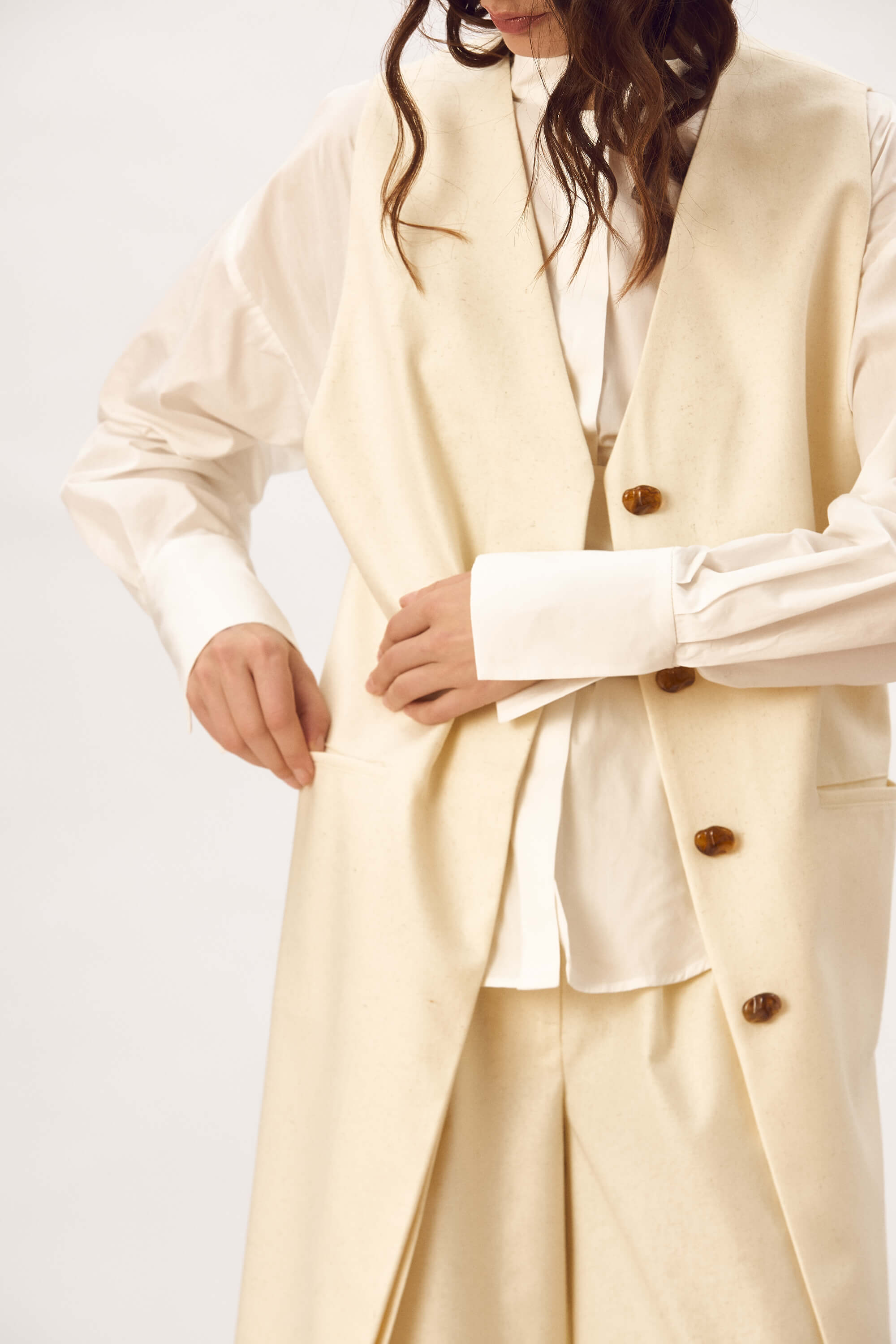 Vesta Lunga Din Lana Subtire "Sally"